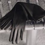 Leather Gloves Extended : Papaya Leather Gloves Extended : Papaya