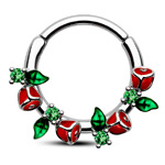 Leaves Clicker Septum Ring | Oufer Body Jewelry