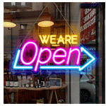 Led Neon We Are Open Sign - LightingWill