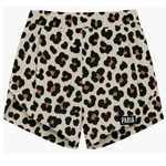 Leopard Print Tech Running Shorts , Paria