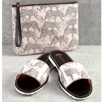 Leopard Printed Slide and Clutch Set , Pretty You London Leopard Printed Slide and Clutch Set , Pretty You London