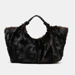 Lilee Tote Espresso Faux Fur | Dolce Vita