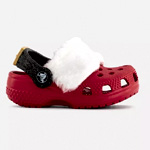 Classic Lined Santa Clogs Littles Varsity Red Multi | Office.co.uk