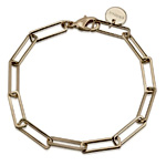 Large Rectangle Link Chain Bracelet | Eklexic