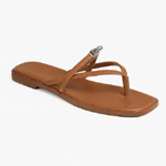 Lock Leather Flip-Flops Sandals : LarosaStyle