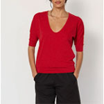 Logan Top In Cherry Red : Artless Forever