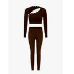 Asymmetrical Long Sleeve Crop Top | Wiskii