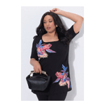 Long T Shirt Square Neckline : Ulla Popken