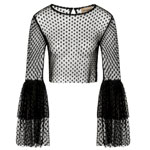 Loon Black Sheer Top : Tfnclondon.com