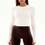 Louise Rib Long Sleeve Crop | Splits59