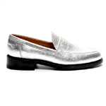 Ludo Penny Loafer Silver | Maciancollection.com