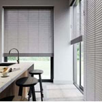 Lunar Oak Faux Wood Blind 50mm , Blindz Online