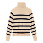 Maritime Turtleneck Sand Stripe | Heidimerrick.com