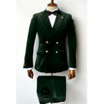 Mens Velvet Suit Slim Fit Double Breasted | Alberto Nardoni