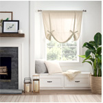 Mercantile Drop Cloth Tie-Up Shade - Livecomfortably.com