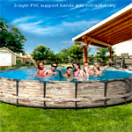 Metal Frame Swimming Pool Set : Evajoy