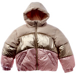Rothschild Kids Tri-Color Metallic Puffer Jacket | Gilt