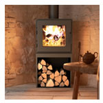 MF Fire Nova Tower Wood Stove - Woodland Direct