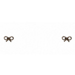 Micro Bow Earrings - Leam.com