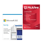 Microsoft 365 Family McAfee LiveSafe Family Use - Home Use