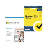 Microsoft 365 Personal Norton 360 Deluxe 5 Single Use, Home-use.eu