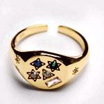 The Midnight Signet Ring | Athenassa