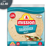 Mission 4 Sourdough Wraps | Approvedfood.co.uk