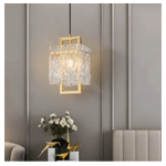 Modern Geometric Brass Pendant Light | Sweethome247.com