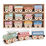 Montessori Magnetic Train Cars | Joyrealtoys.com