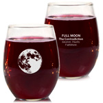 Moon Phase Wine Glass : YourMoonPhase