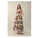 Morven Mosaic Print Robe Dress : Fbrq