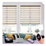 Motorized Zebra Sheer : Graywind Blinds
