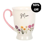 Mum Wildflower Pedestal Mug : ThatHomeShop
