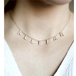 Name Necklace Rose Gold - Sis Kiss