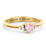 Narrow Heart Ring : Jewlr.com