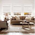 Natural Woven Fabrics Roman Shades : Keegoblinds.com