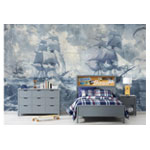 Nautical Ship Mural Wallpaper , Bloomandwall.shop