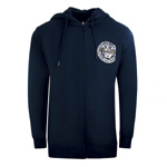 Navy Blue Zip-Up Hoodie - Secret Sales