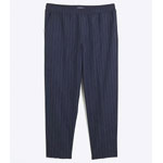 Navy Slim Pull Trousers - River Island Navy Slim Pull Trousers - River Island