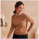Neck Sweater Camel | Offbeat1.com