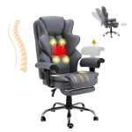 Office Chair With Footrest And Ergonomic Backrest, - Homrest