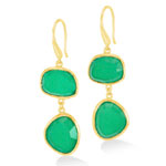 Onyx Pebble Drop Earrings - Dower And Hall