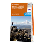 Os Map Of Ben Nevis - OrdnanceSurvey