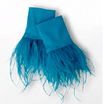 Ostrich Feather Trim Cuffs | Dancewearsolutions.com