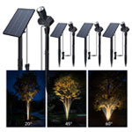 Outdoor Solar Spotlights, Adjustable Beam - Gardenreet