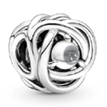 Pandora April Eternity Birthstone Charm | Argento.com