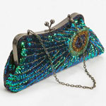 Peacock Sequined Clutch , Babeyond.com