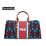 Personalized African Print Weekender Bag - Waxandwonder