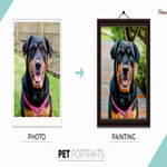 Pet Portraits From Photos : PortraitFlip