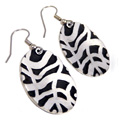 Deco Style Pewter Disc Earrings | Modernartisans.com
